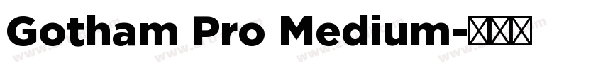 Gotham Pro Medium字体转换